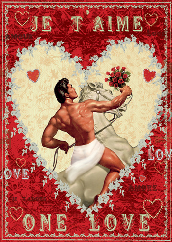 Je T'Aime One Love Greeting Card Je T'Aime One Love Greeting Card